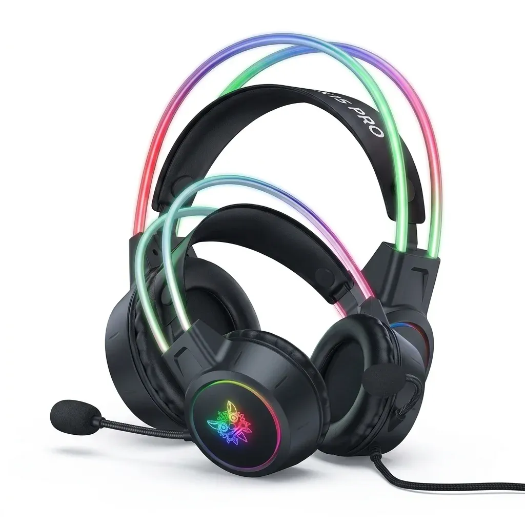 Onikuma RGB bedrade gamingheadset met microfoon