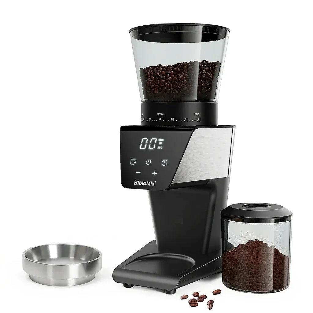 BioloMix elektrische koffiemolen met 30 maalstanden