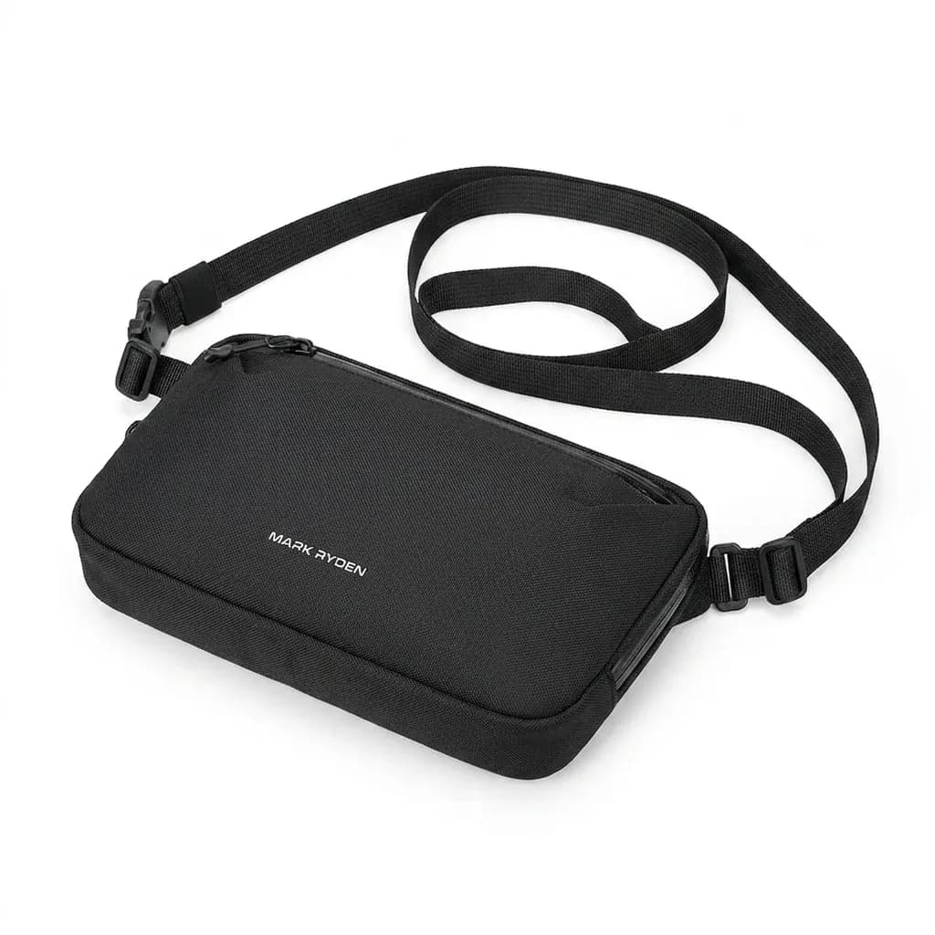 Zwarte Mark Ryden crossbody organizer tas