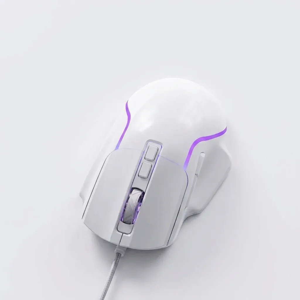 Ajazz AJ039 V2 witte gamingmuis