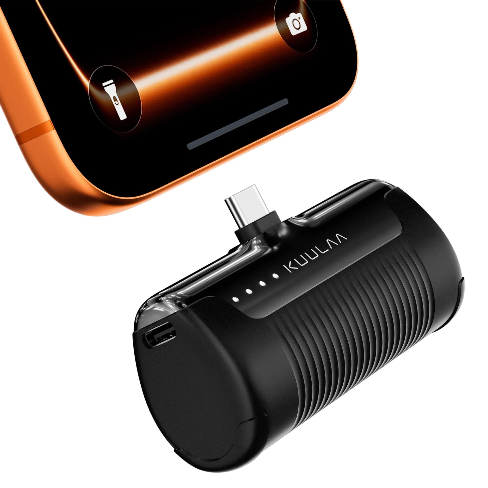 KUULAA mini powerbank 4500mAh met ingebouwde stekker