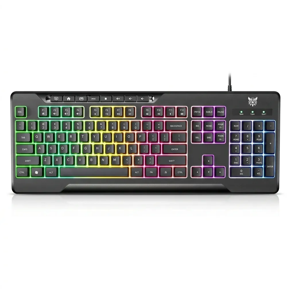 ONIKUMA RGB gamingtoetsenbord bovenaanzicht
