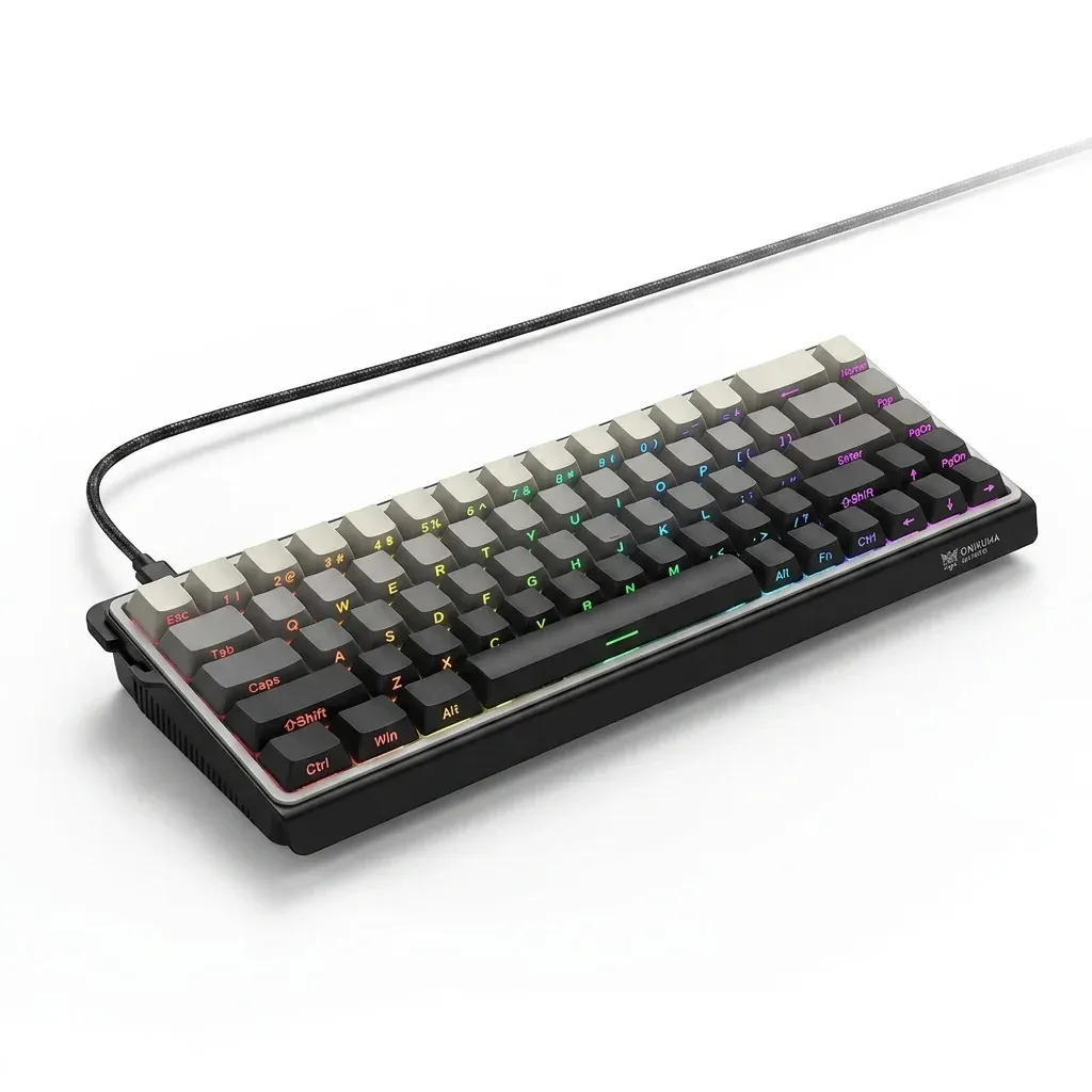 ONIKUMA G69 compact gamingtoetsenbord met RGB