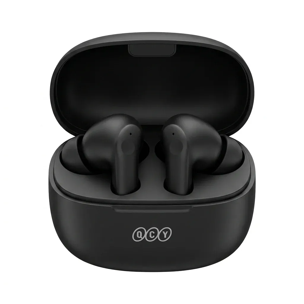 אוזניות QCY Melobuds N50 עם קייס שחור