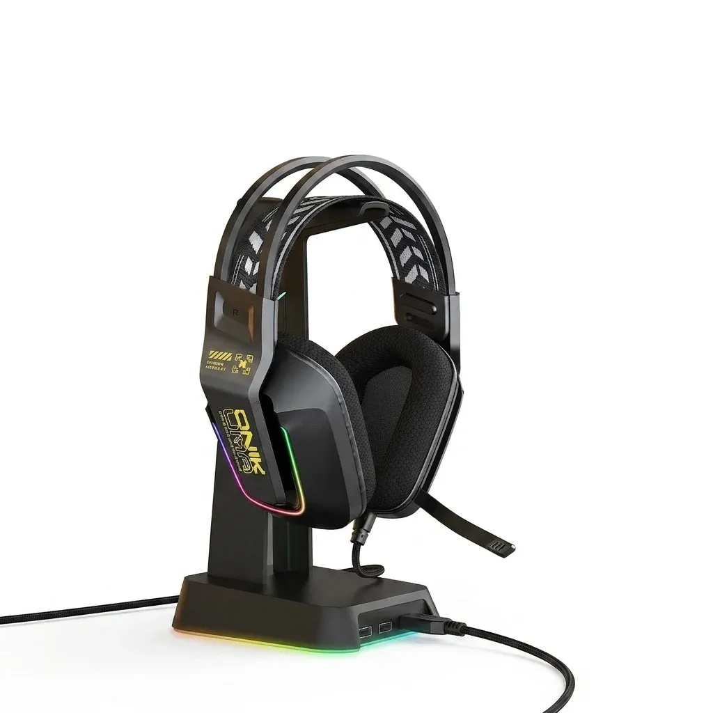 ONIKUMA X13 bedrade RGB gamingheadset met standaard