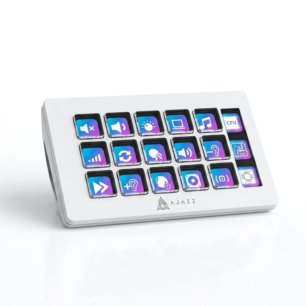 קונסולת מאקרו Ajazz עם מסכי LCD