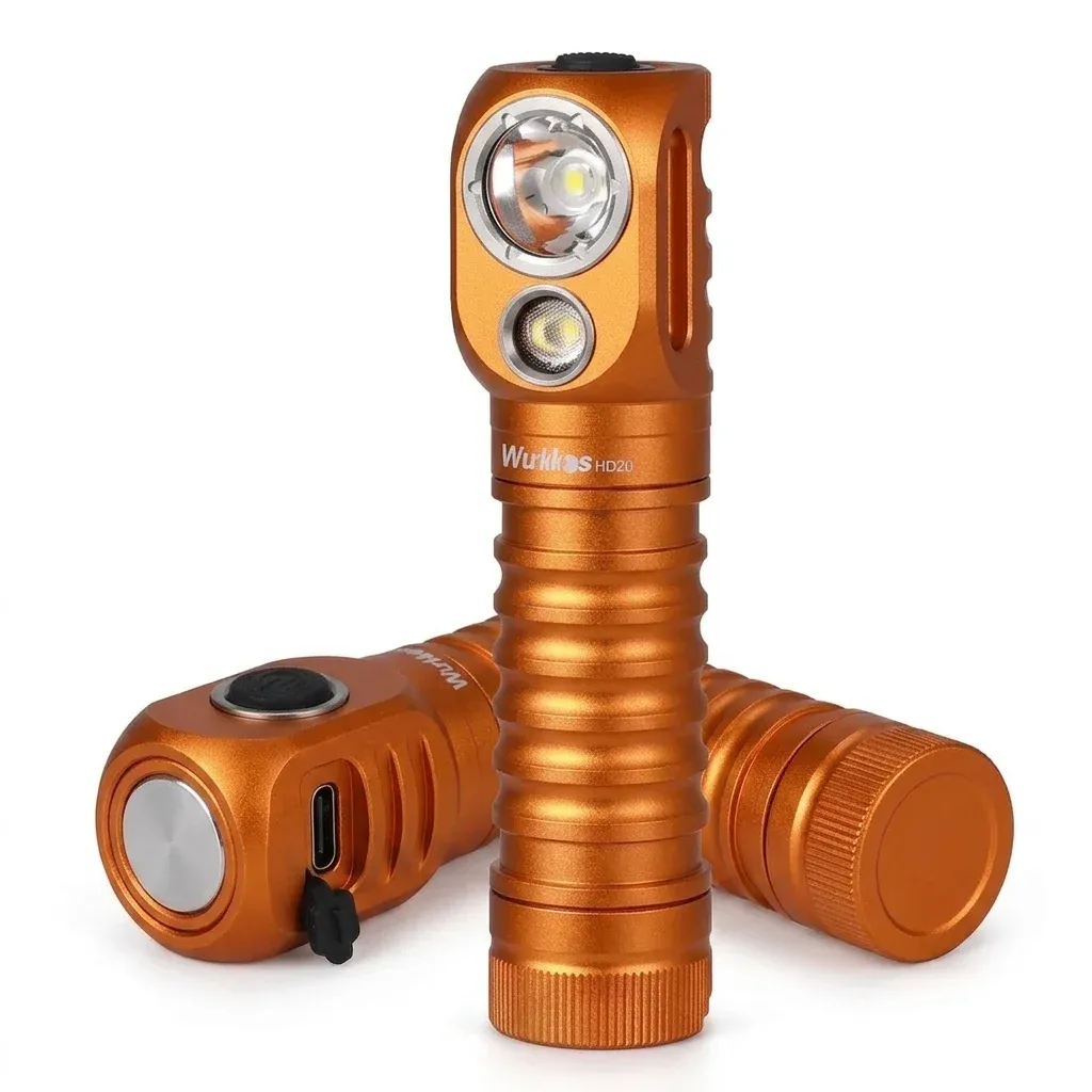 פנס ראש נטען Wurkkos HD20 כתום