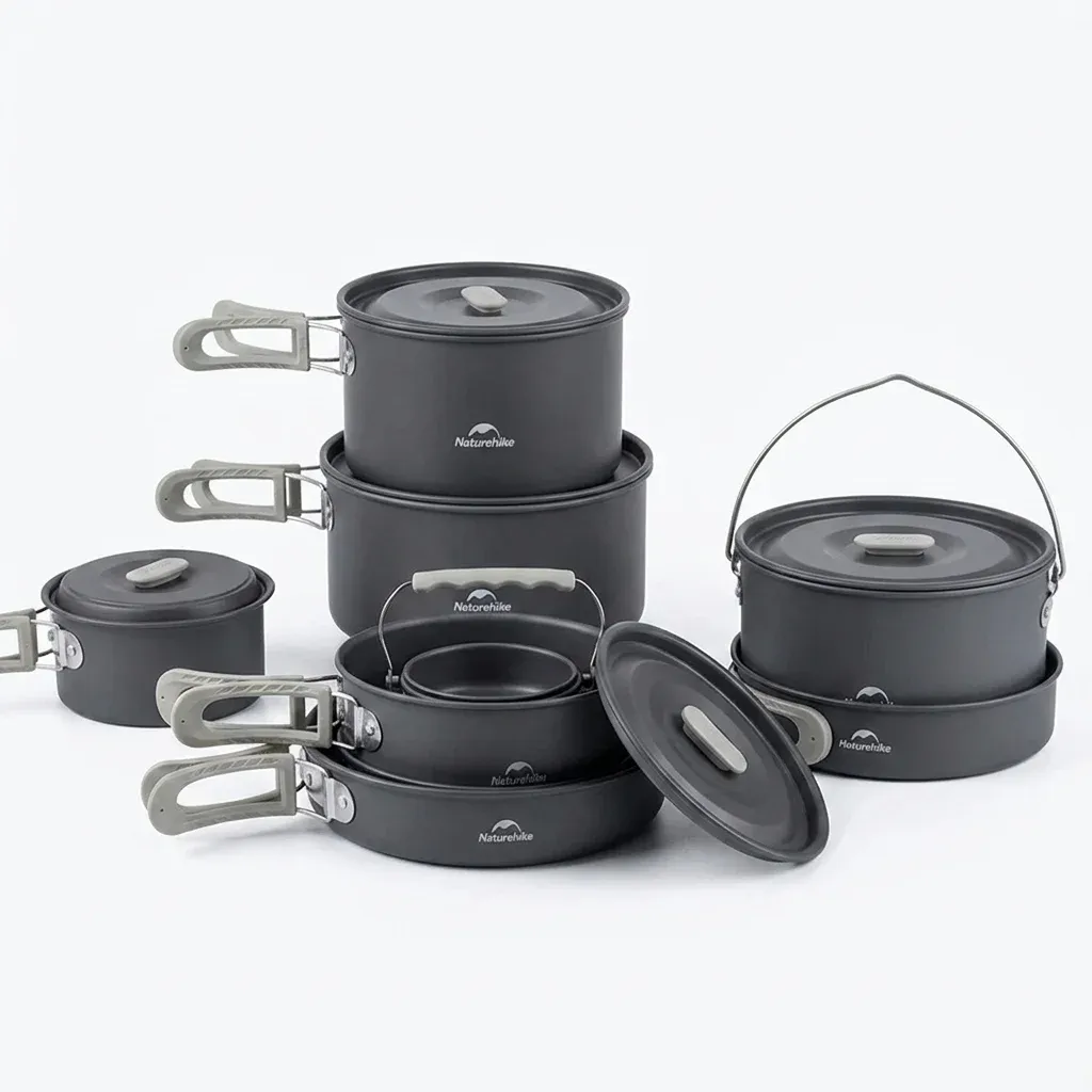 Naturehike camping kookset van aluminium en RVS