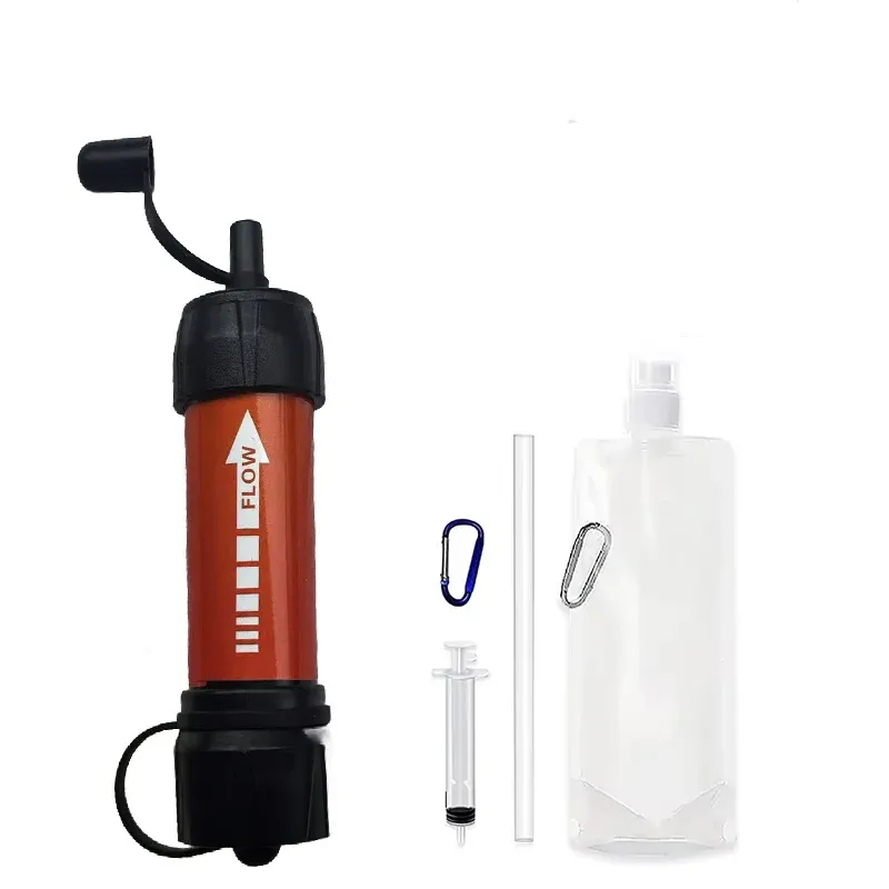 Draagbare noodwaterfilter voor outdoor