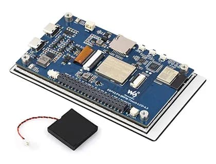 Waveshare ESP32-P4 4,3 inch touch-ontwikkelbord met Wi‑Fi 6