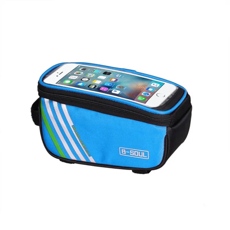 B-SOUL waterdichte frametas met touchscreen voor bovenbuis