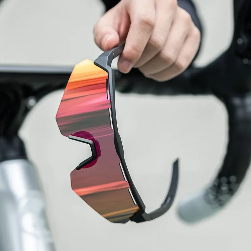 ROCKBROS gepolariseerde fietsbril met 4 lenzen en inzet voor sterkte