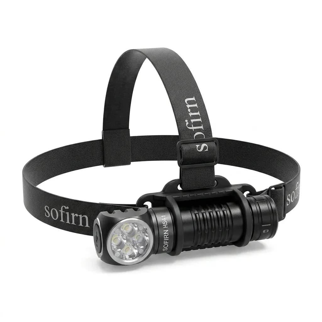 Sofirn HS41 oplaadbare hoofdlamp met magnetische staart en 21700-accu